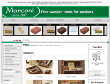 Tablet Screenshot of marconihumidor.com